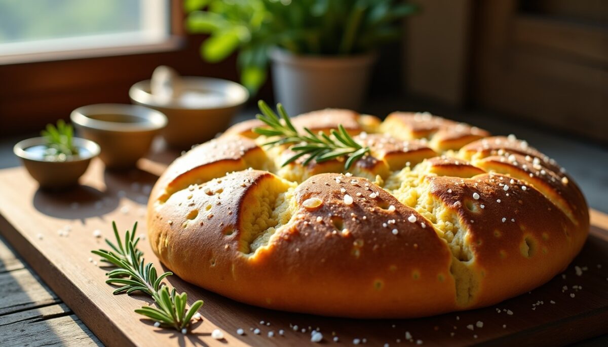 La recette facile de Cyril Lignac pour une focaccia moelleuse et savoureuse La recette facile de Cyril Lignac pour une focaccia moelleuse et savoureuse