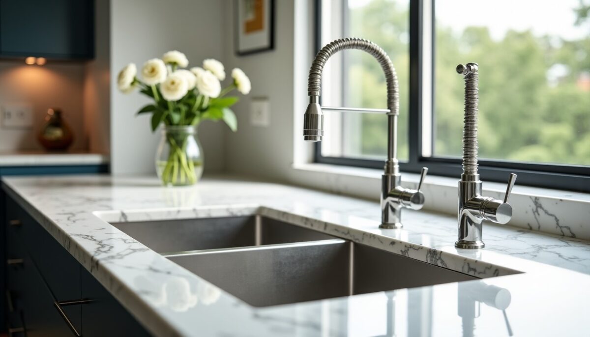 Évier en granit ou en résine : quel matériau privilégier pour une cuisine à la fois pratique et élégante ?