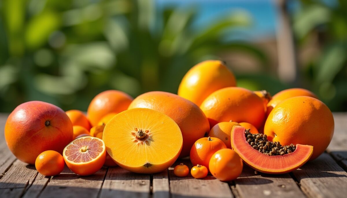 Fruits exotiques orange : découvrez leurs noms, saveurs uniques et bienfaits incontournables