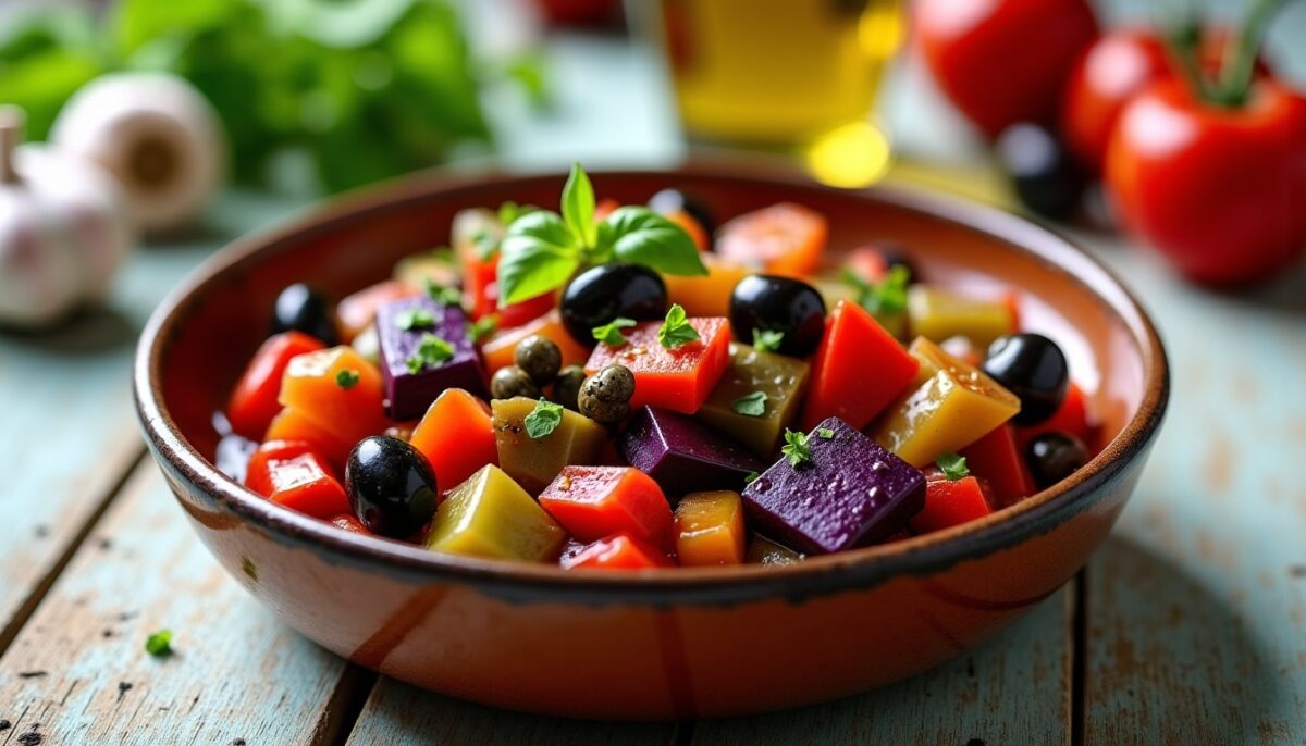 La Caponata Sicilienne de Mamie : Découvrez une Recette Authentique et Simple à Réaliser